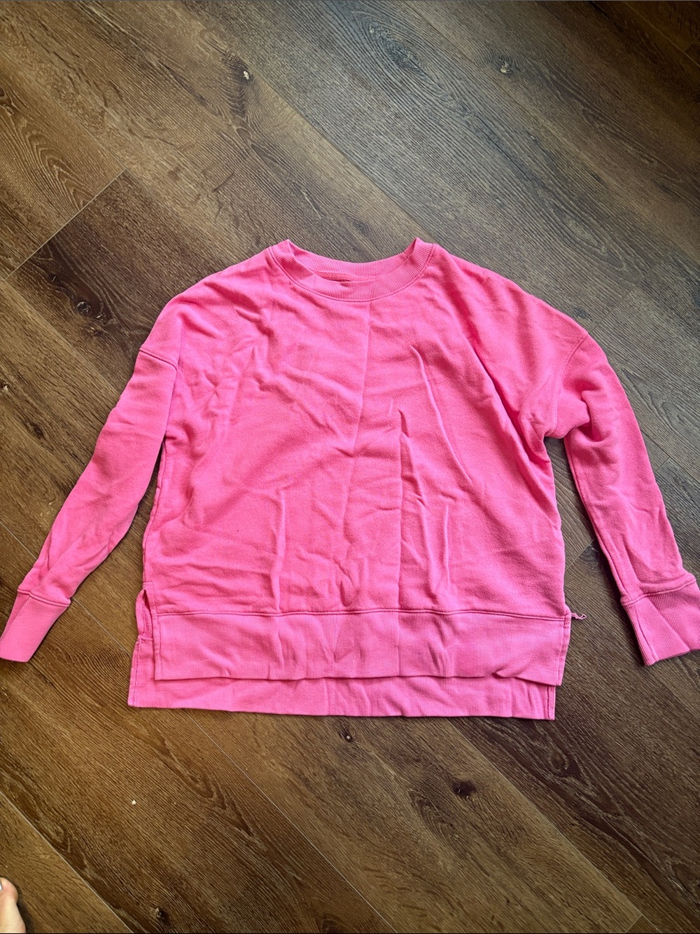 Time and Tru Bright Pink Crewneck Sweater